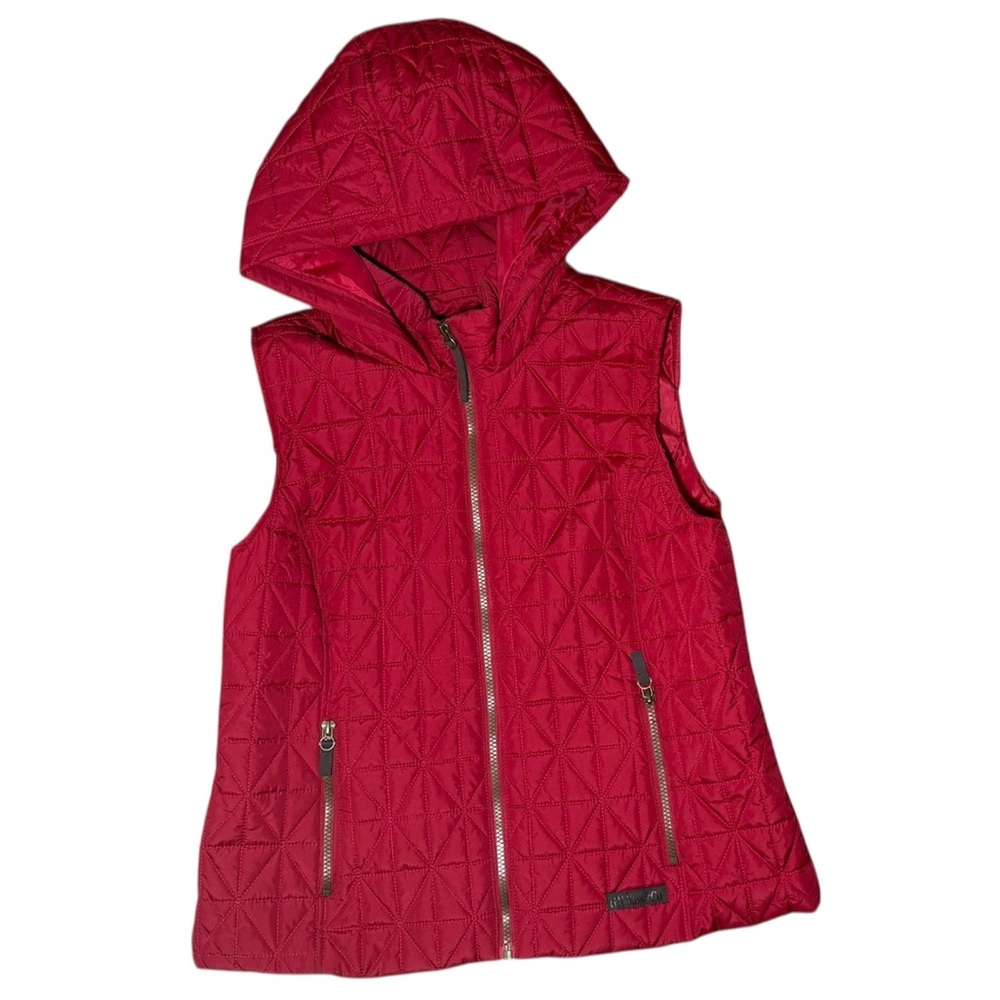 G.H. Bass & Co. Red Quilted Women’s Vest size Large (PL)